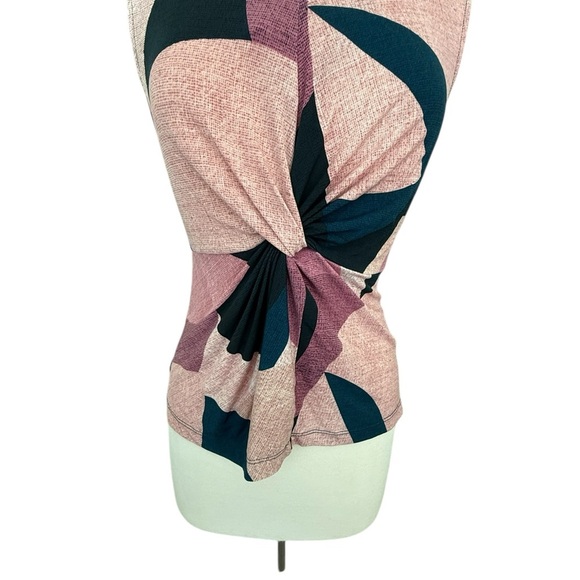 Donna Karan Patchwork Pink Cotton Sleeveless Top Size Small - Picture 3 of 8